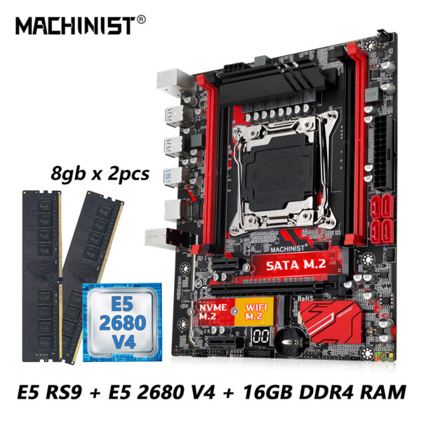 MACHINIST-Kit de placa base RS9 X99 LGA 2011