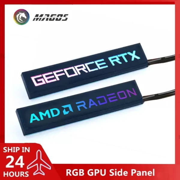 Panel lateral RGB RTX AMD GPU GeForce