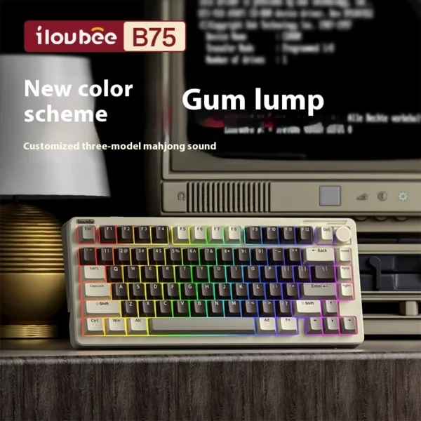 Teclado mecánico iLovbee B75 3 modos 6300mah  RGB - Imagen 2