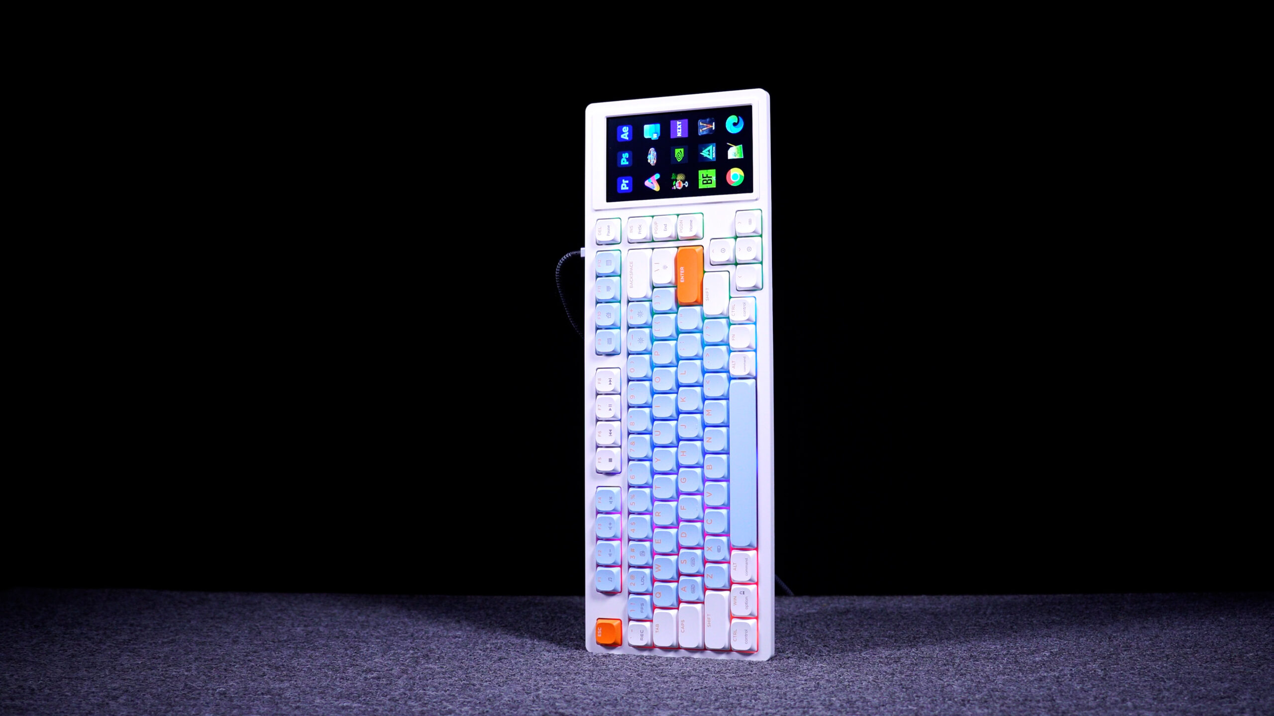 Vista vertical del teclado AJAZZ AKP815