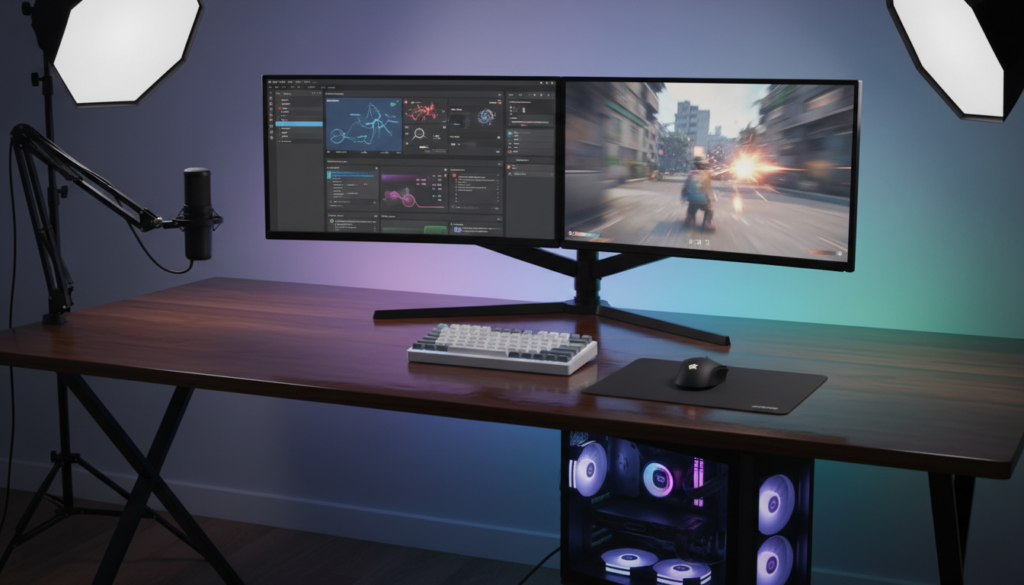 Configuración de OBS para streaming y grabación en un setup gaming