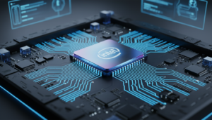 Representación de un procesador Intel con arquitectura de núcleo unificado