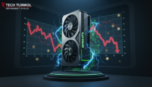 Tarjeta gráfica Nvidia RTX en un entorno de escasez tecnológica.