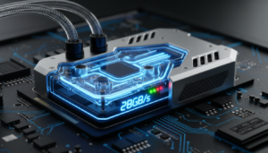 SSD PCIe 6.0 con refrigeración líquida y velocidad de 28 GB/s