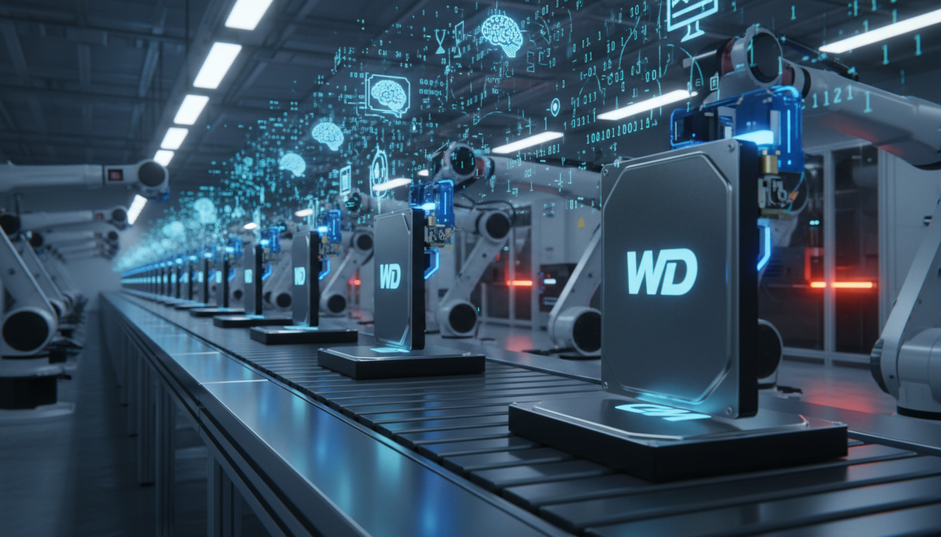 Western Digital agota su producción de discos duros hasta 2026: La IA devora el almacenamiento masivo
