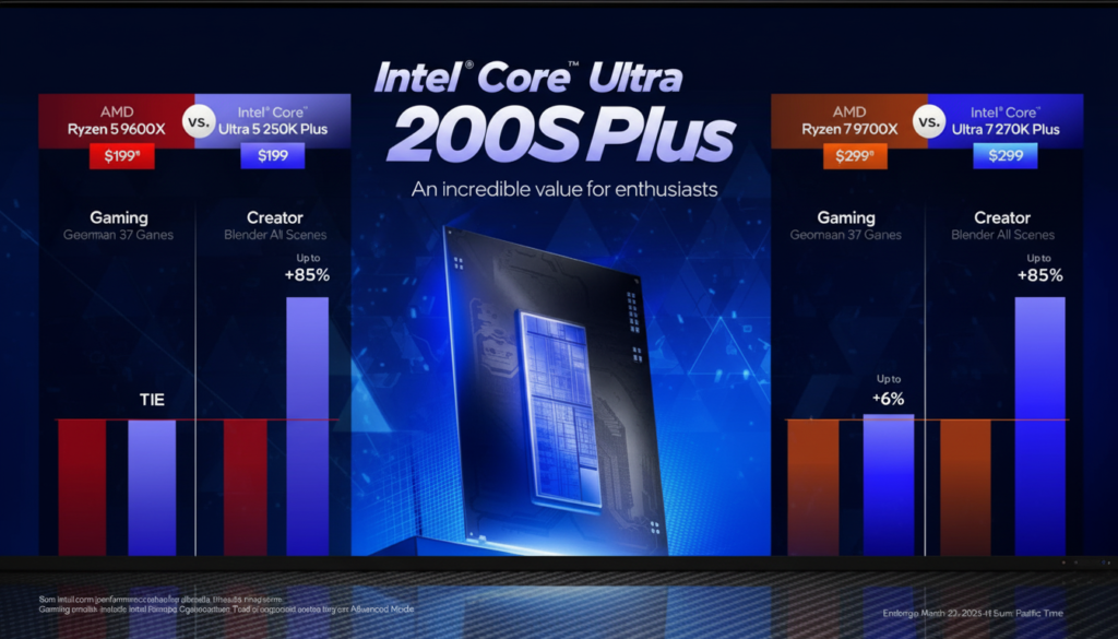 Intel Core Ultra 7 270K Plus vs Ryzen 9700X: ¡Los Primeros Benchmarks!