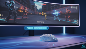 Ratón gaming Logitech G Pro X2 Superstrike en una configuración de esports profesional.
