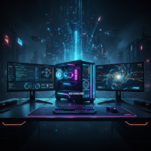 PC gamer de alto rendimiento con Windows 11 optimizado para gaming extremo