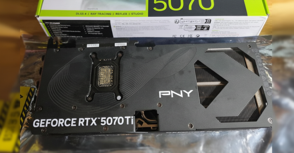¡Golazo de PNY! Te cambian tu RTX 5070 muerta por una 5070 Ti