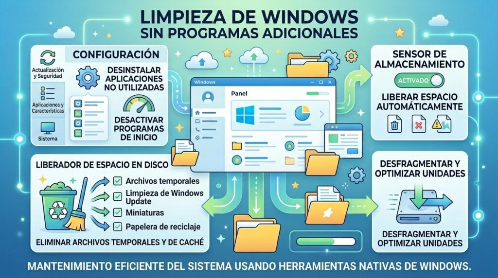 Cómo limpiar Windows sin programas peligrosos