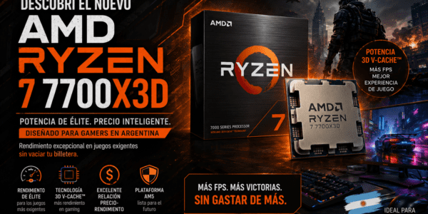 AMD lanza un Ryzen 7 7700X3D más accesible para gamers