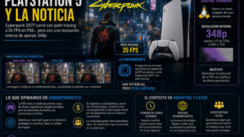 PlayStation 5 corre Cyberpunk 2077 con path tracing a 35 FPS