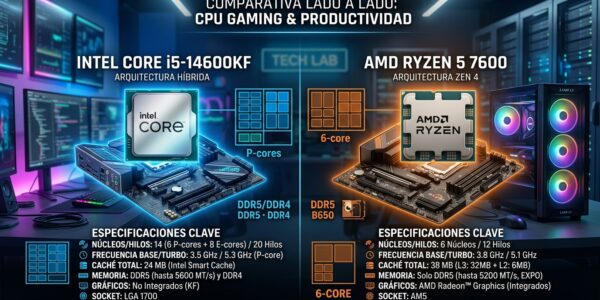 14600KF vs 7600: ¿Cuál es mejor para gaming y productividad?