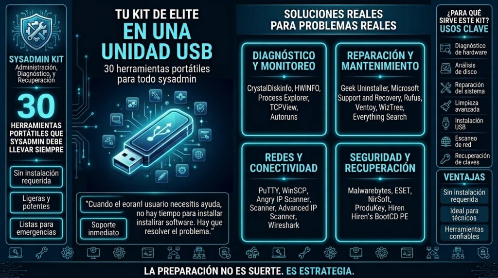 Herramientas portátiles para administradores de sistemas