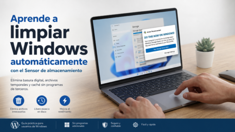 limpiar windows automaticamente sensor almacenamiento