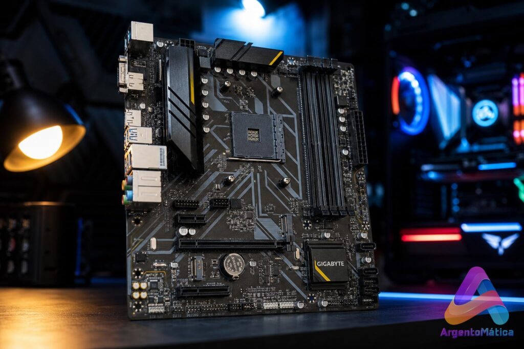 Placa madre Gigabyte B450 AM4 para builds económicas
