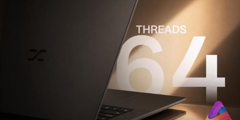 Laptop N50 Pro de Sugon con CPU de 64 hilos y diseño delgado.